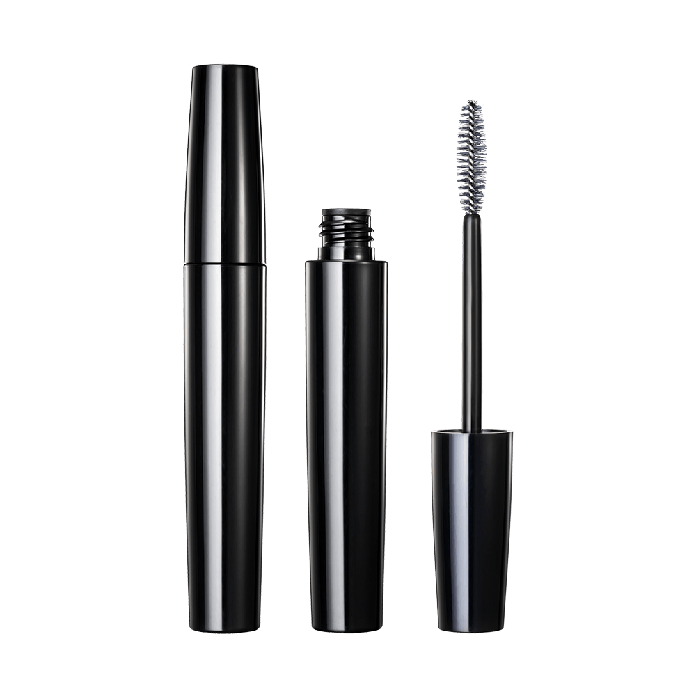 Airgead geal leictreaphlátála 4ML cumas beag feadán mascara buidéal plaisteach cruinn díreach HM1176